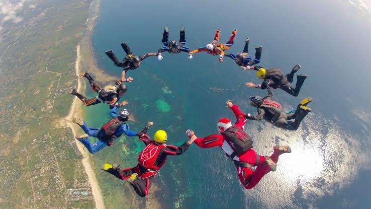 Tandem Skydive Over Diani